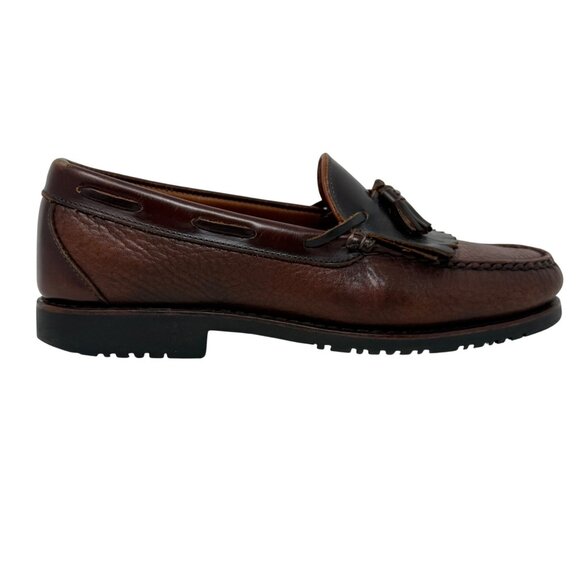Allen Edmonds Nashua Brown‎ Leather Tassel Kiltie Loafers Mens Size 9.5 D - Picture 4 of 11